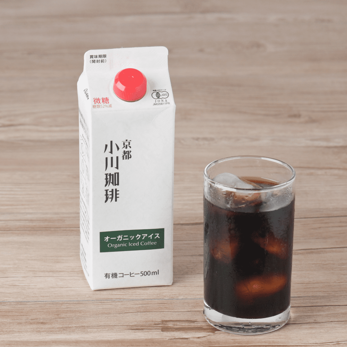 小川珈琲 直営店 オーガニック アイス 微糖 500ml