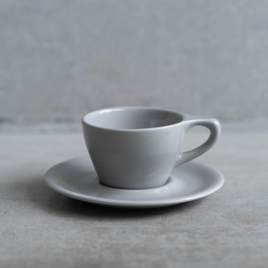 notNeutral LN Cappuccino Cup & Saucer 6oz Light Gray (カプチーノ用 カップ & ソーサー)