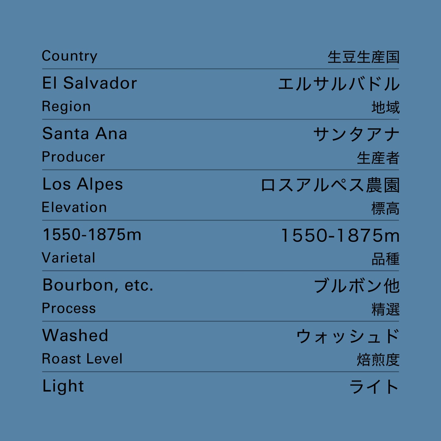 no.02 エルサルバドル ロスアルぺス 100g