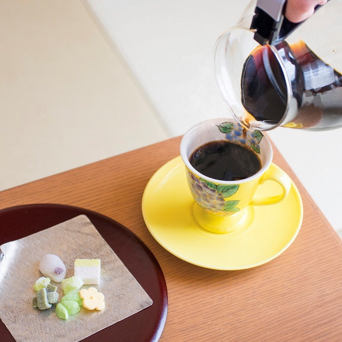 京焼・清水焼カップ＆ソーサー（グリーン・ホオズキ） – ogawa coffee