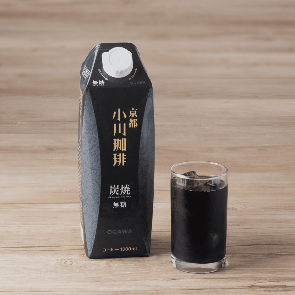 【まとめ買い】 炭焼珈琲 アイスコーヒー 無糖 1000ml 12本　No.449