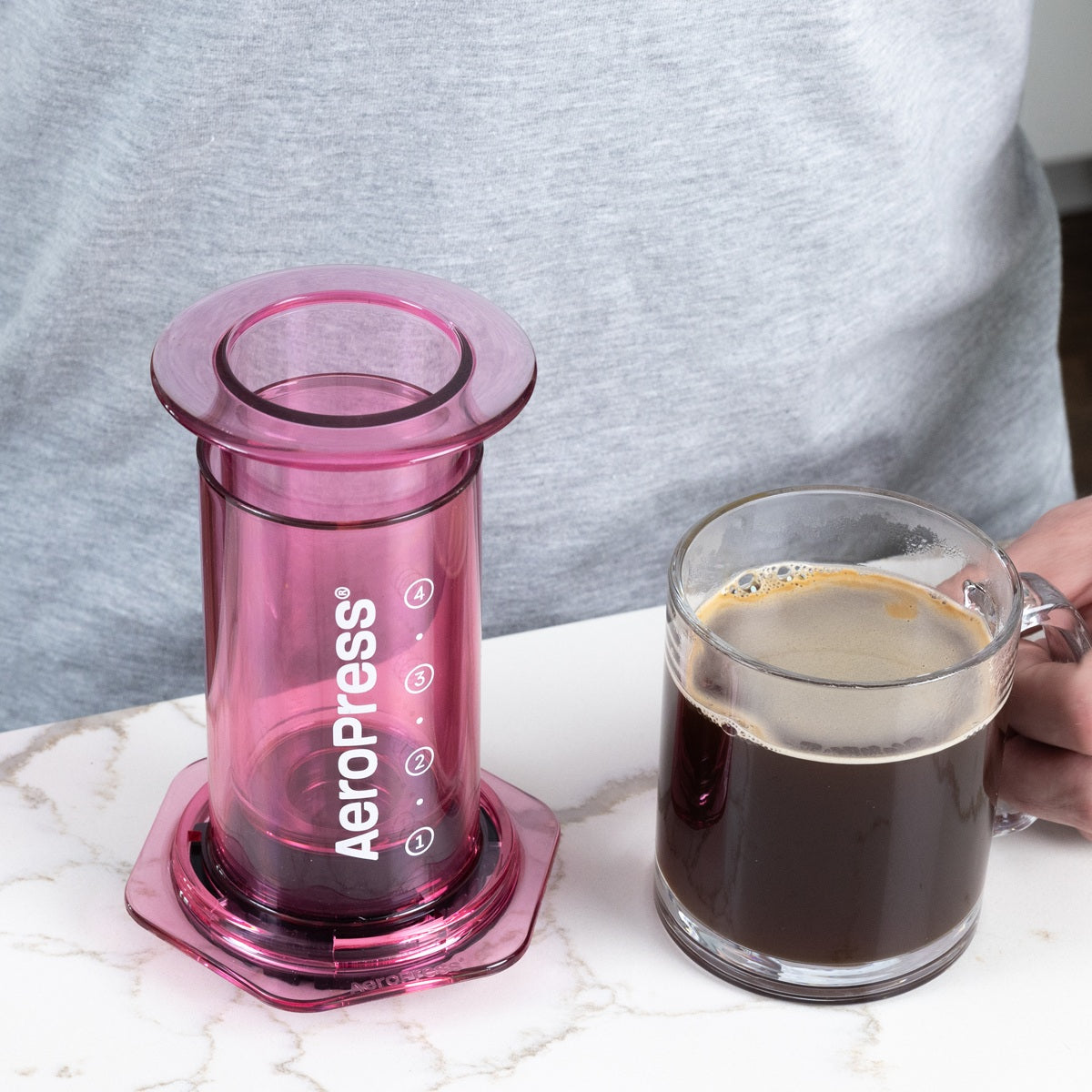 AeroPress エアロプレス　ピンク エアロプレス クリア カラーズ 「ピンク」 | 【正規代理店】小川珈琲