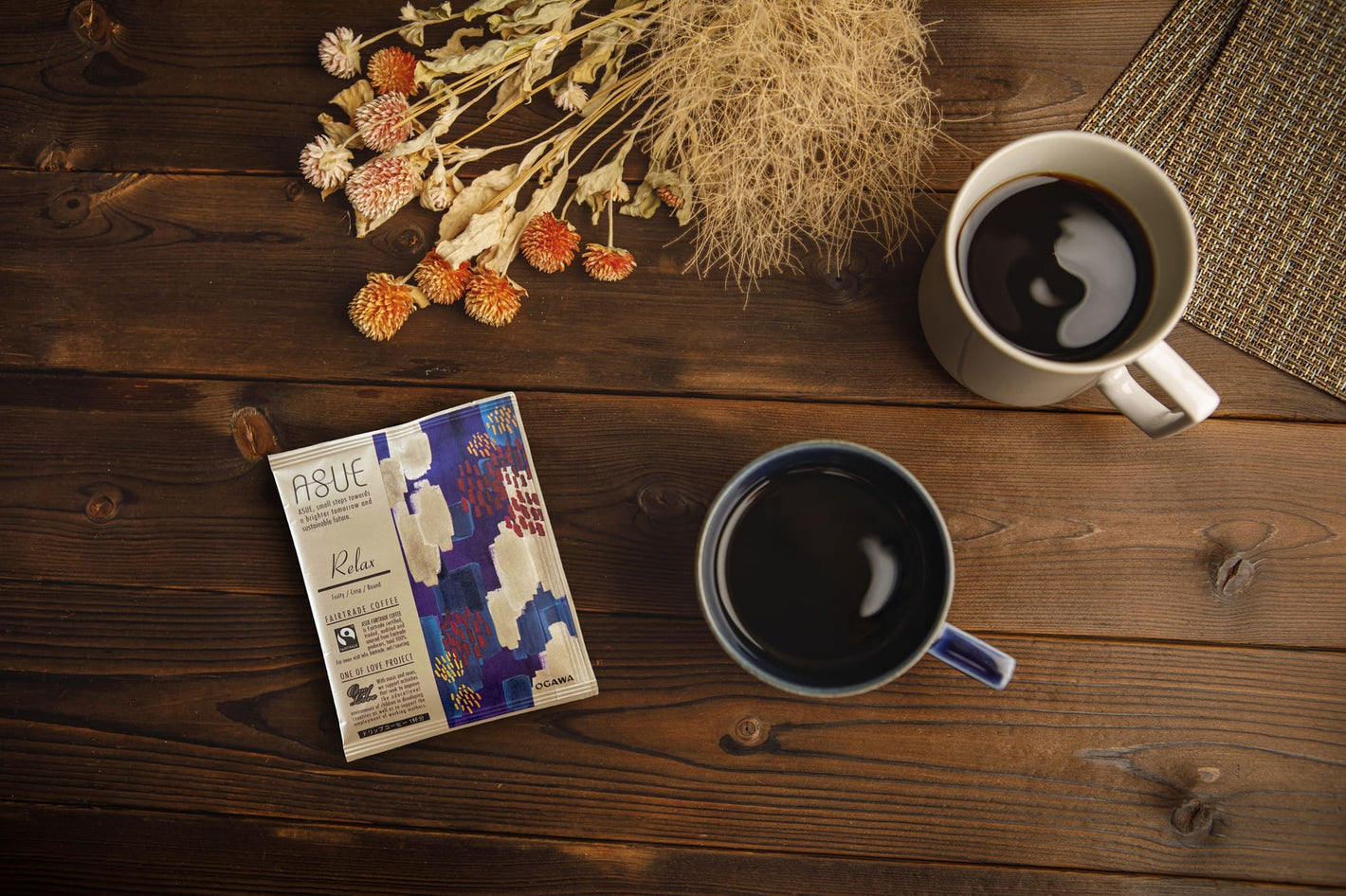 ASUE Fairtrade Coffee Relax ドリップコーヒー 5杯分