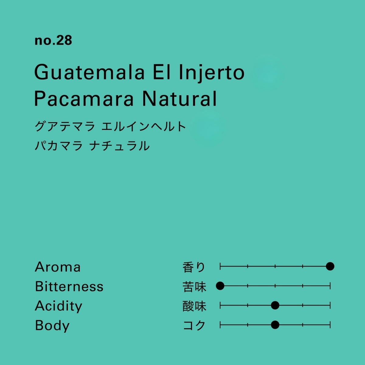 グアテマラ エルインヘルト パカマラ ナチュラル