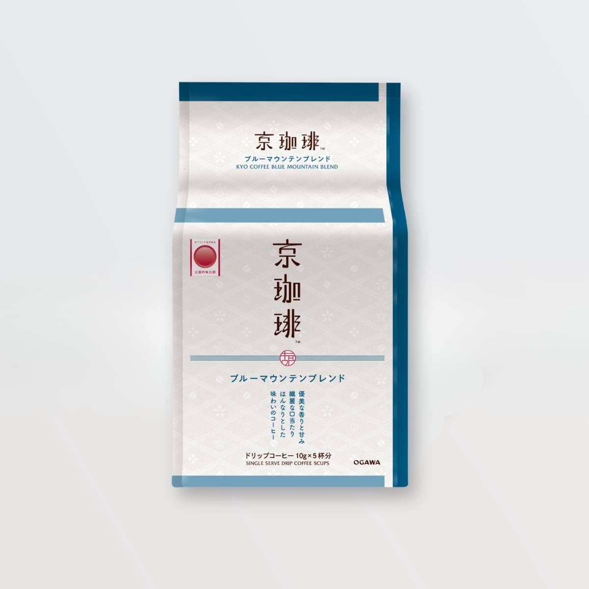 京都を愛する職人の思いが込められたアラビカ種100%のブレンドコーヒー、京都吟味百撰に選ばれたドリップコーヒー