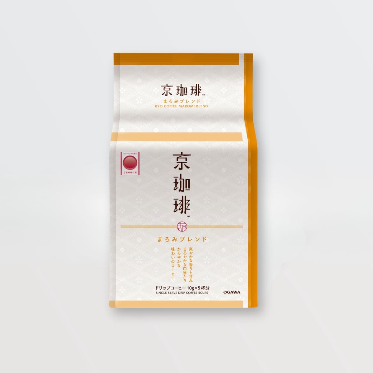 京都を愛する職人の思いが込められたアラビカ種100%のブレンドコーヒー、京都吟味百撰に選ばれたドリップコーヒー