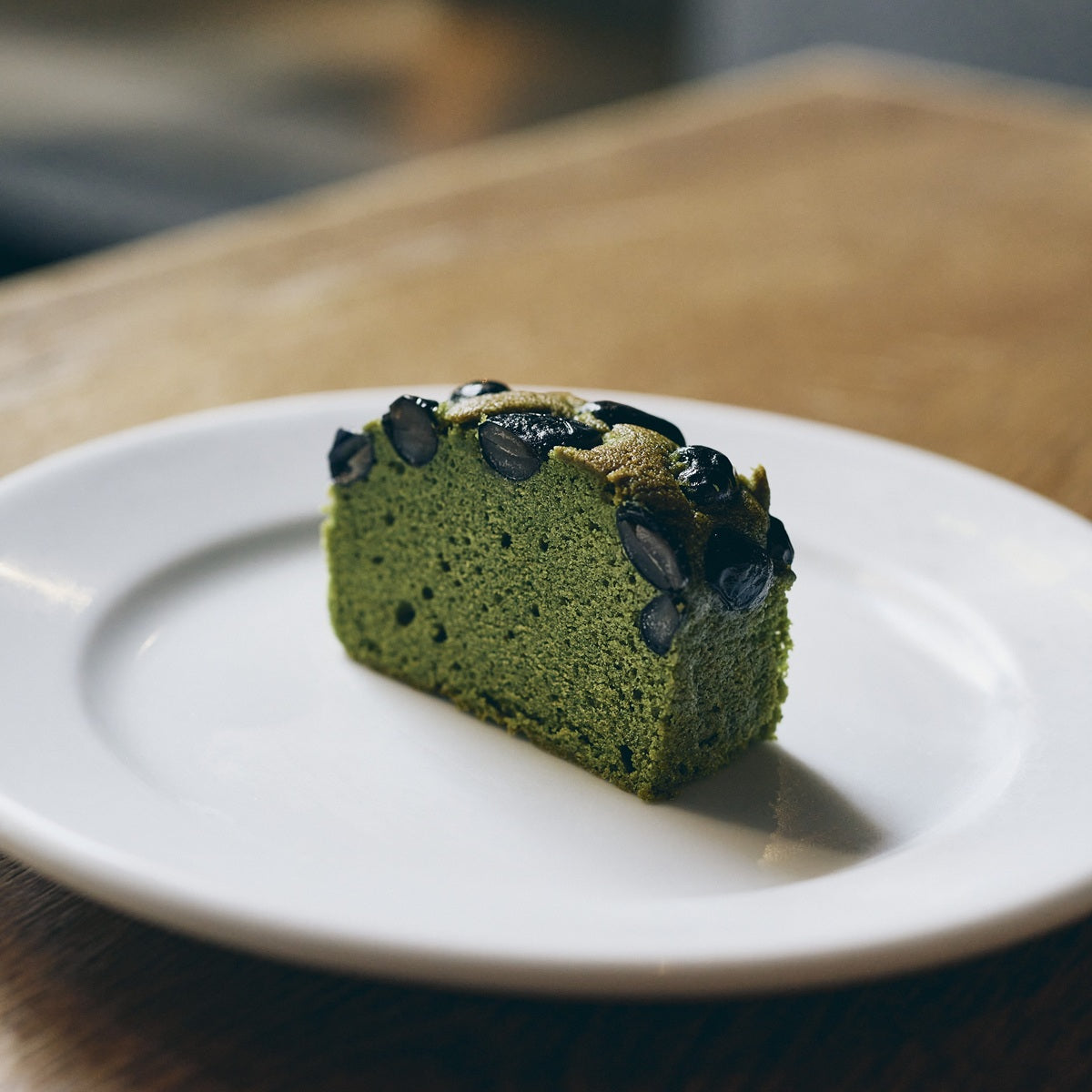 パウンドケーキ　抹茶と黒豆