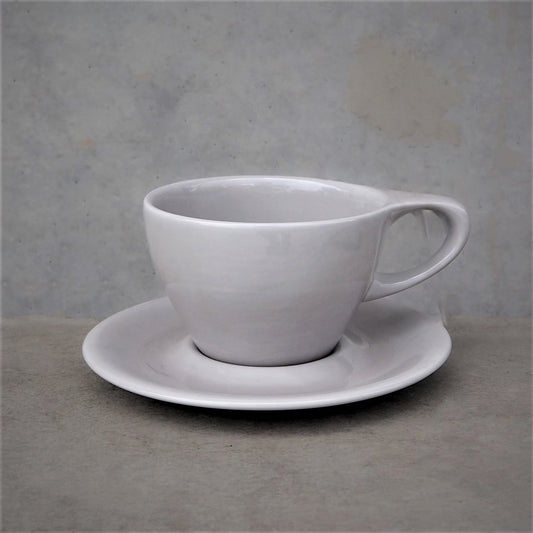 notNeutral LN Latte Cup & Saucer 8oz Light Gray(ラテ用 カップ ＆ ソーサー)