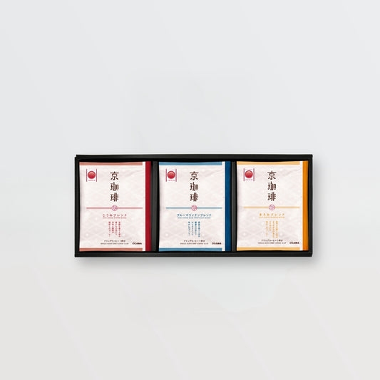 コーヒーを熟知し、妥協を許さない京都の珈琲職人が創りあげた京珈琲。京都を愛する職人の思いが込められたアラビカ種100%のブレンドコーヒー、ドリップコーヒーのギフトです。