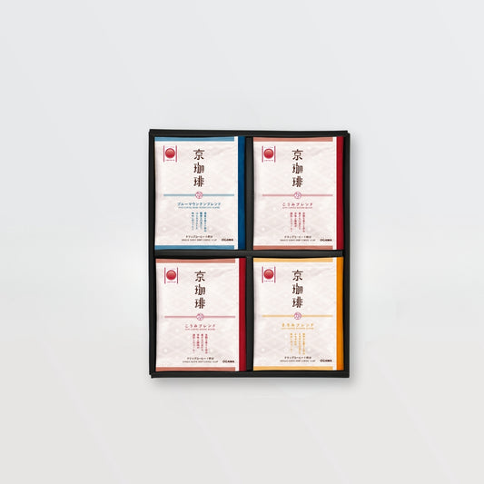 コーヒーを熟知し、妥協を許さない京都の珈琲職人が創りあげた京珈琲。京都を愛する職人の思いが込められたアラビカ種100%のブレンドコーヒー、ドリップコーヒーのギフトです。