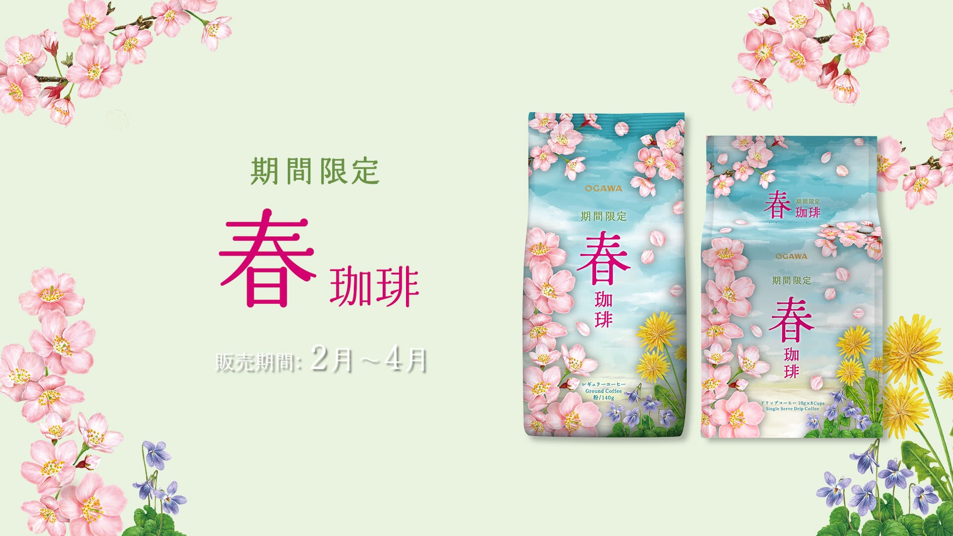 期間限定 春珈琲